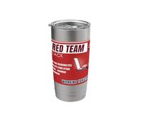 Cybersecurity Red Team vs Blue Team Attack Defend Infosec Stainless Steel Insulated Tumbler