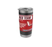 Cybersecurity Red Team vs Blue Team Attack Defend Infosec Stainless Steel Insulated Tumbler