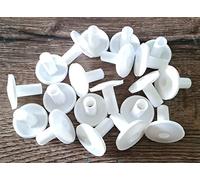 CyberSunrise 20 x ShieldUp Hole Tidy Grommets | White Cable Bushes for Coax & Speaker Wires