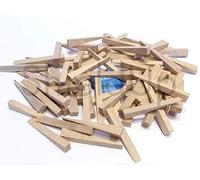 CyberSunrise ShieldUp Small Wooden Tile Wedges | Hardwood Spacers or Shims - Pack of 75