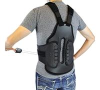 Cybertech Medical TLSO Thoracic Full Back Brace - Treat Kyphosis, Osteoporosis, Compression Fractures, Upper Spine Injuries, and Pre or Post Surgery with This Hard Lumbar Support (Small)
