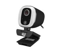 Adesso Webcam CyberTrack M1 - 1080P USB H.264 Fixed-Focus, AI Motion/Facial Tracking, Black/Silver