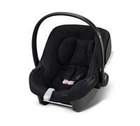 CYBEX Aton B2 i-Size Case from Birth to Approximately 24 Months, Max. 13 kg, Newborn Reducer Cushion Included, SensorSafe Compatible, Volcano Black