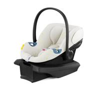 Cybex Aton G Infant Car Seat with Linear Side-Impact Protection, 11-Position Adjustable Headrest, in-Shell Ventilation, Easy-in Buckle, Safelock Base, Seashell Beige