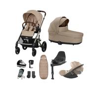 Cybex Balios Pushchair Bundle with Cybex Cloud T Car Seat (7 pieces) - Almond Beige Almond Beige
