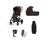 Cybex Balios S Lux Pushchair Bundle (5 Pieces) - Chocolate Brown Chocolate
