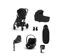 Cybex Balios S Lux Pushchair Bundle With Cybex Cloud T i-Size + Baby Car Seat & Base Moon Black