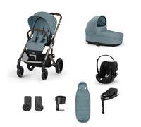 Cybex Balios S Lux Pushchair with Cloud G i-Size Car Seat and Base 10 Piece Bundle - Stormy Blue