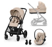 Cybex Balios S Lux Travel System with Cloud G Plus Car Seat, Almond Beige