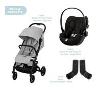 Cybex Beezy Compact Pushchair with Cloud G Car Seat Travel System Bundle - Fog Grey