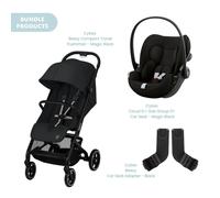 Cybex Beezy Compact Pushchair with Cloud G Car Seat Travel System Bundle - Magic Black