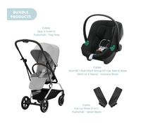 Cybex Eezy S Twist+2 Pushchair with Aton B2 Car Seat Travel System Bundle - Fog Grey
