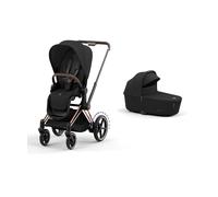 Cybex ePriam 3 Piece Complete Pushchair Bundle - Rose Gold / Sepia Black Sepia Black