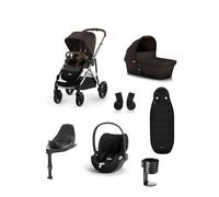 Cybex Gazelle S Pushchair Bundle With Cybex Cloud T i-Size + Baby Car Seat & Base (7 Pieces) - Chocolate Brown Chocolate