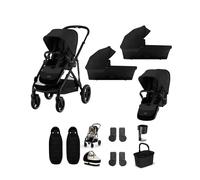 Cybex Gazelle S Twin Pushchair Bundle (12 Pieces) - Moon Black Moon Black