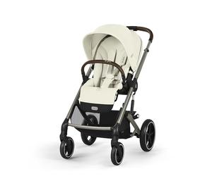 CYBEX Gold Balios S Lux Pushchair, Ergonomic Lying Position, One-Hand Harness System, from Birth to 22 kg (Approx. 4 Years), Seashell Beige