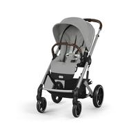 CYBEX Gold BALIOS S Lux Stroller, 0-4 Years, Stone Grey | Ergonomic lie-flat position, one-pull harness, birth to 22 kg, all-terrain wheels, one-hand fold mechanism
