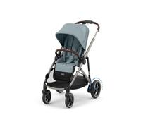 CYBEX Gold e-Gazelle S Stroller, from Birth to Approx. 4 Years, max. 22 kg (Single Mode) / 2X 22 kg (Duo Mode), All-in-1 System with e-Drive and 20+ configurations, Stormy Blue