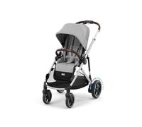 CYBEX Gold e-Gazelle S Stroller, from Birth to Approx. 4 Years, max. 22 kg (Single Mode) / 2X 22 kg (Duo Mode), All-in-1 System with e-Drive and 20+ configurations, Stone Grey