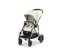 CYBEX Gold e-Gazelle S Stroller, from Birth to Approx. 4 Years, max. 22 kg (Single Mode) / 2X 22 kg (Duo Mode), All-in-1 System with e-Drive and 20+ configurations, Seashell Beige