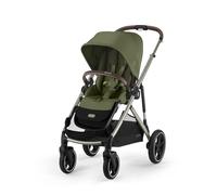 CYBEX Gold Gazelle S Stroller, from Birth to Approx. 4 Years, max. 22 kg (Single Mode) / 2X 22 kg (Duo Mode), All-in-1 System with 20+ configurations, Moss Green