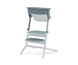 CYBEX Gold LEMO Learning Tower Set, For converting the LEMO high seat into a learning tower, 1-5 years (up to 25 kg), Incl. 2 non-slip silicone mats for seat and footrest, Stone Blue