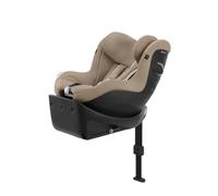 CYBEX Gold Sirona Gi i-Size Plus child car seat incl. base, For 3 month olds to 4 years of age (with newborn insert), max. 20 kg, 61 - 105 cm (use with newborn insert if up to 40 cm tall), Almond Beige