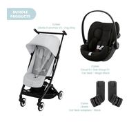 Cybex Libelle Pushchair V2 Pushchair with Cloud G Car Seat Travel System Bundle - Fog Grey