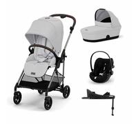 Cybex Melio 3-in-1 Travel System with Aton B2 Car Seat & Base - Fog Grey