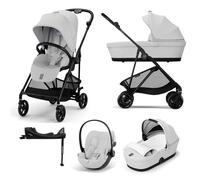 Cybex Melio Carbon 3-in-1 Travel System with Cloud G Car Seat & Base G3 - Fog Grey