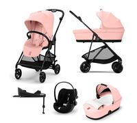 Cybex Melio Carbon 3-in-1 Travel System with Cloud G3 Car Seat & Base G3 - Candy Pink