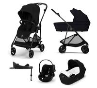 Cybex Melio Carbon 3-in-1 Travel System with Cloud G3 Car Seat & Base G3 - Magic Black