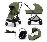 Cybex Melio Carbon 3-in-1 Travel System with Cloud G3 Car Seat & Base G3 - Moss Green