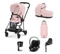 Cybex Mios Stroller with Cloud T i-Size Car Seat and Base Bundles - Rose Gold/Peach Pink