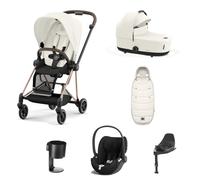 Cybex Mios Stroller with Cloud T i-Size Car Seat and Base Bundles - Chrome Black/Off White