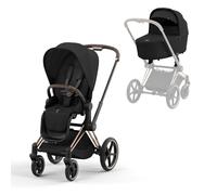 Cybex Priam Pram & Pushchair, Sepia Black on Rose Gold