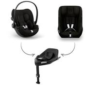 Cybex Rotating Set with Cloud G, Sirona G i-Size R129 Car Seats & ISOFIX Base G - Magic Black