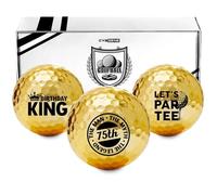 CybGene 75th Birthday Gifts for Men Golfer, Balls Set for Him, Husband, Perfect for Dad, Grandpa, Golf Lovers for Father's Day Birthday Christmas