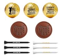 CybGene Funny Retirement Gifts Golf Balls & Marker & Tee for Men or Him, Perfect for Golf Lovers in Birthday & Christmas