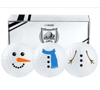 CybGene Funny Snowman Golf Gifts for Men/Women, Golf Balls Set, Perfect Snowman Idea for Male/Female on Birthday, Christmas, Appreciation, Office