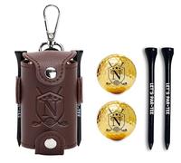 CybGene Golf Ball & Tee Holder with 2 Balls and 2 Tees - Golf Gifts Accessories for Men/Women - N