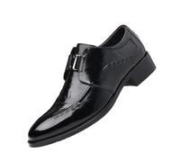 CYBHSM Mens Leather Loafers Slip On Formal Business Height Increasing | Genuine Leather Loafers Slip On Formal Breathable Anti Slip Height Increasing