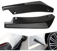 CYBHYAXC 1 Pair Car Rear Bumper Lip Diffuser For Renault Clio III 2005-2009 2010 2011 2012 2013, Side Fender Skirt Splitter Canard Protector Scratch Resistant Car Accessories,A-Glossy Black
