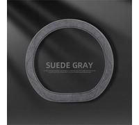 CYBHYAXC Car Steering Wheel Covers for Volvo V40 Cross Country 2013-2015 2016 2017 2018 2019 2020, Suede Leather Winter Cold Weather Driving Accessories Protector Anti-slip Breathable,Grey-D