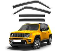 CYBHYAXC Wind Deflectors For Jeep Renegade MK1 2014-2022 2023 2024, Window Rain Guards for Wind & Sun Protection Waterproof Keep Your Car Ventilated In Rain