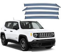 CYBHYAXC Wind Deflectors For Jeep Renegade MK1 2014-2022 2023 2024, Window Rain Guards for Wind & Sun Protection Waterproof Keep Your Car Ventilated In Rain