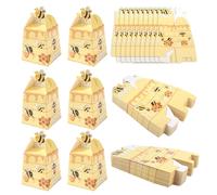 Cyblinia Bumble Bee Candy Boxes 50 Pcs Beehive Gift Boxes Paper Bee Party Favor Box for Birthday Decorations