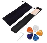 CybNemo Guitar Practice Tool 6 Strings 6 Fret Portable Guitar Chord for Beginner Trainer Pocket Guitar Practice Neck Come with Tuning Wrench and Velvet Bag for Guitarist Training