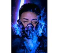 Cybopunk Armored Mask, Creative Design, Cyberpunk Mouth, 3 Color Luminous, Popular, Half Face Mask, Future Mecha Warrior Mask, Unisex, Bicycle, Cosplay, Rock, Gothic Accessory, Suitable for Airsoft