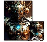 Cyborg Warriorb Jigsaw Puzzles for Adults 1000 Piece Wooden Jigsaw Puzzles for Teenagers Family Fun DIY Brain Teaser Game Gift 1000 PCS(38x26cm)